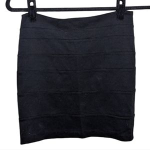 Charlotte Russe Black Bodycon Mini Skirt Size XS 🖤